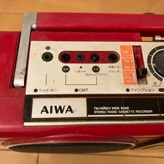 レトロ 当時物　AIWA ラジカセ ラジオ カセット デッキの画像