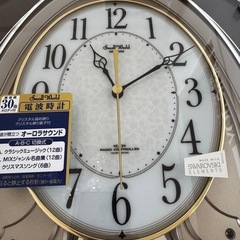 【ガレッジセール・一挙出品】新品、未使用　電波時計　Small World M399-SXXZ 掛時計　スモールワールド　　　の画像