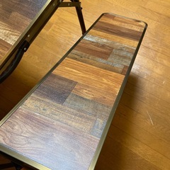 【美品】viaggio+ アウトドア　折りたたみテーブル・ベンチセットの画像