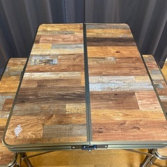【美品】viaggio+ アウトドア　折りたたみテーブル・ベンチセットの画像