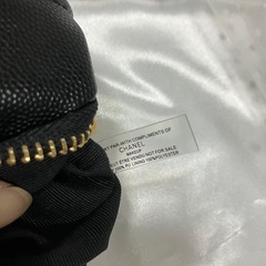 CHANEL シャネル ノベルティ ショルダーバッグ　ブラック　チャーム付き　②の画像