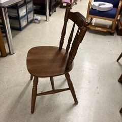 12/25まで店頭商品一部を除き半額クリスマスSALE!!開催中 サ2512-048 ダイニングチェア ダークブラウン ③ キズ汚れ有りの画像