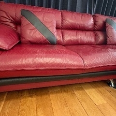 ニトリ３人掛け　カウチソファ　の画像