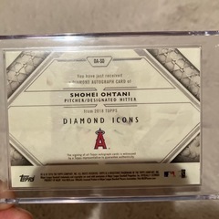 大谷翔平選手　サインカードの画像