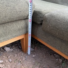 リユースＢ】⭐︎おしゃれなカウチソファ　L型ソファ　ヘタリ無し状態良好
の画像