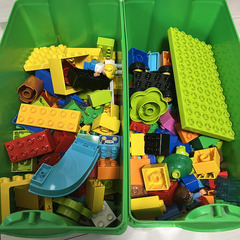 【4点まとめ売り】定価3万8000円　レゴ デュプロ みどりのコンテナスーパーデラックス 基礎板の画像