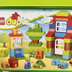 【4点まとめ売り】定価3万8000円　レゴ デュプロ みどりのコンテナスーパーデラックス 基礎板の画像