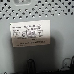 ダイハツムーヴ純正オーディオの画像