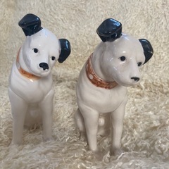 ビクター犬　置物　陶器　アンティークの画像