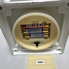 ホワイト木製ランタン LEDキャンドル付きの画像