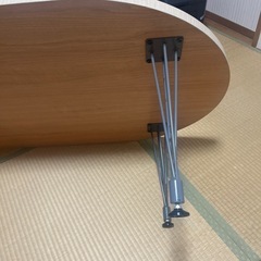 リビングテーブル ローテーブル センターテーブル楕円形 の画像