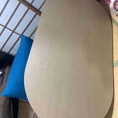 リビングテーブル ローテーブル センターテーブル楕円形 の画像