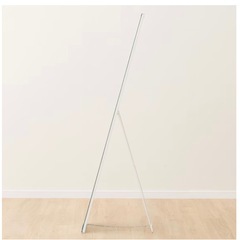 ニトリ ノンフレーム スタンドミラー 全身鏡 ホワイトの画像