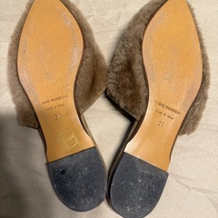 ファビオルスコーニ 【FABIO RUSCONI】　ファーサンダル　37の画像