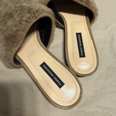 ファビオルスコーニ 【FABIO RUSCONI】　ファーサンダル　37の画像