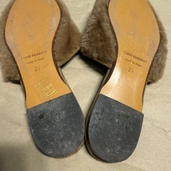 ファビオルスコーニ 【FABIO RUSCONI】　ファーサンダル　37の画像