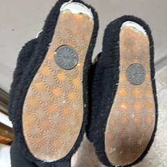 uggモコモコサンダル黒の画像