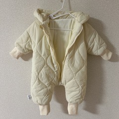 【ベビー服】ジャンプスーツ　クリーム色の画像