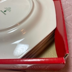 ⑥クリスマスプレート　八角形　6枚セット　NIKKOの画像