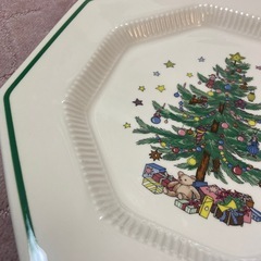 ⑥クリスマスプレート　八角形　6枚セット　NIKKOの画像