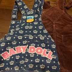 ジャンバースカート　100サイズの画像