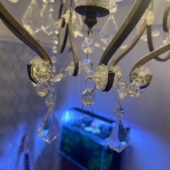 アンティーク調ゴールドシャンデリアの画像