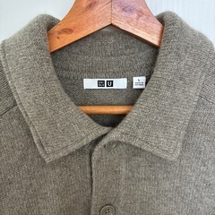ユニクロユー  ラムニットジャケットの画像