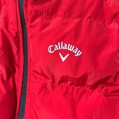Callaway キャロウェイ ゴルフ ダウン レッド メンズ Mの画像