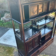 茶棚　アンティーク飾り棚の画像