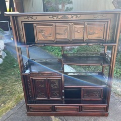 茶棚　アンティーク飾り棚の画像