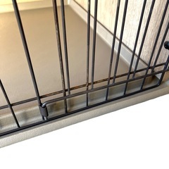 アイリスオーヤマ　犬用ケージ　屋根付き　ナチュラル　小型犬用の画像