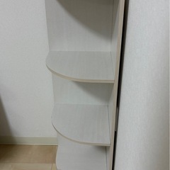 ホワイトコーナー棚の画像