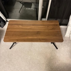 ニトリ ワークテーブル アーリーザ シェルフ付き ブラウンの画像