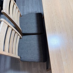 ニトリ　ダイニングテーブル　椅子4つの画像