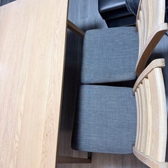 ニトリ　ダイニングテーブル　椅子4つの画像