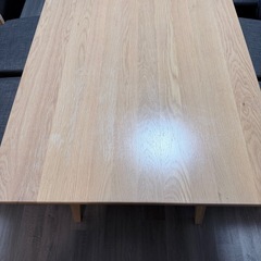 ニトリ　ダイニングテーブル　椅子4つの画像