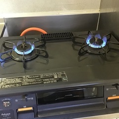 Paloma ガスコンロ IC-S87-R／自動消火付き／水なしグリルの画像