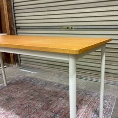 廃盤品 無印良品 システムデスク 幅150cm タモ材の画像