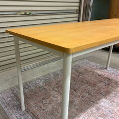 廃盤品 無印良品 システムデスク 幅150cm タモ材の画像