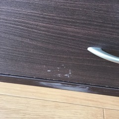 4段引き出しキャビネット／ダークブラウンの画像