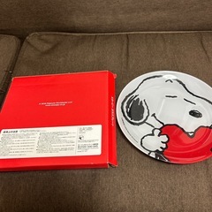 スヌーピーガラスプレートの画像