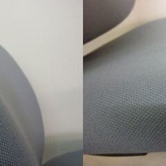 2-12　未使用/新品　オフィスチェア 昇降式 3D座面 スライド背もたれ コンパクト 　グレーの画像