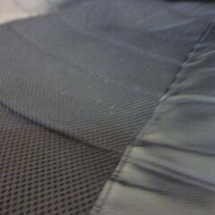 倉庫保管　詳細不明品　レーシング 座椅子 【スーパーハイバック】 低反発 PVC×メッシュ フリーロックギア 18段階 リクライニング パーソナルチェア ゲーミング座椅子 ブラックの画像