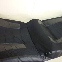 倉庫保管　詳細不明品　レーシング 座椅子 【スーパーハイバック】 低反発 PVC×メッシュ フリーロックギア 18段階 リクライニング パーソナルチェア ゲーミング座椅子 ブラックの画像