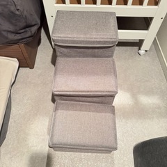 ペットステップ 3段　グレー 犬用の階段の画像