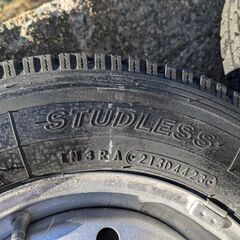 軽トラ用　スタットレスタイヤ　2023年44周　の画像