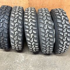 ジムニー　700R16グラントレックＭＴタイヤ、ブラッドレーＶホイール　5本セット　の画像