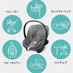 サイベックス　チャイルドシート　エイトン　トラベル式 ATON S2. I-SIZE. 定価59400円 の画像