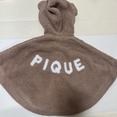 ジェラートピケ　ベビーポンチョ　80の画像