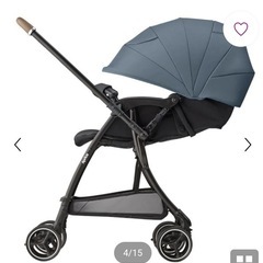 Aprica(アップリカ) A型ベビーカー ラクーナエアープラス 1か月～36か月まで 軽量 両対面 オート4輪 (ブルー) 【2024年モデル】 の画像